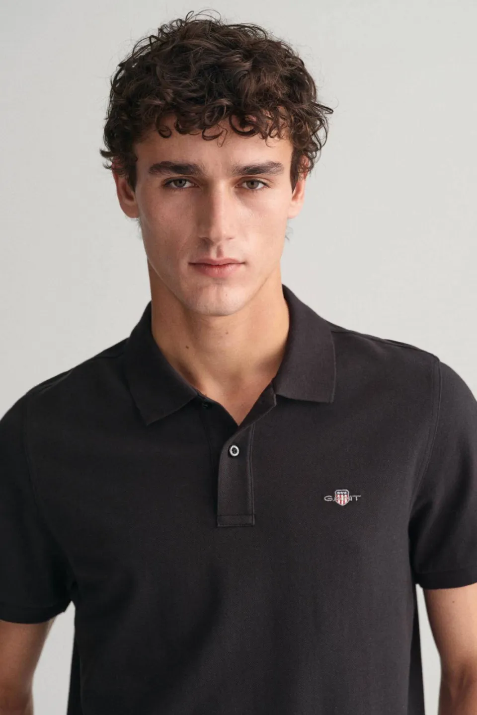Gant regular fit polo Shield met logo black, foto 4