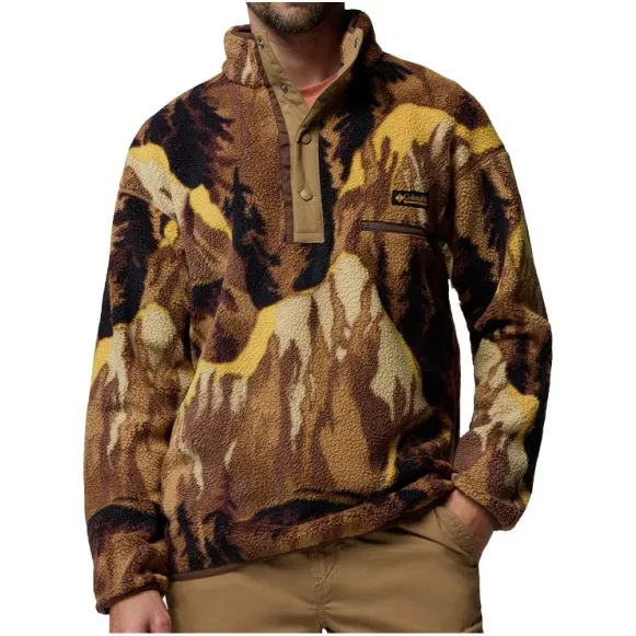 Columbia Helvetia II Printed Half Snap Fleece - Fleecetrui, bruin