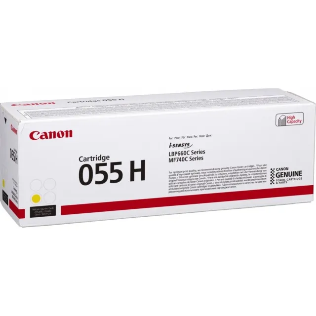 Canon 055H Hoge Capaciteit Geel Toner