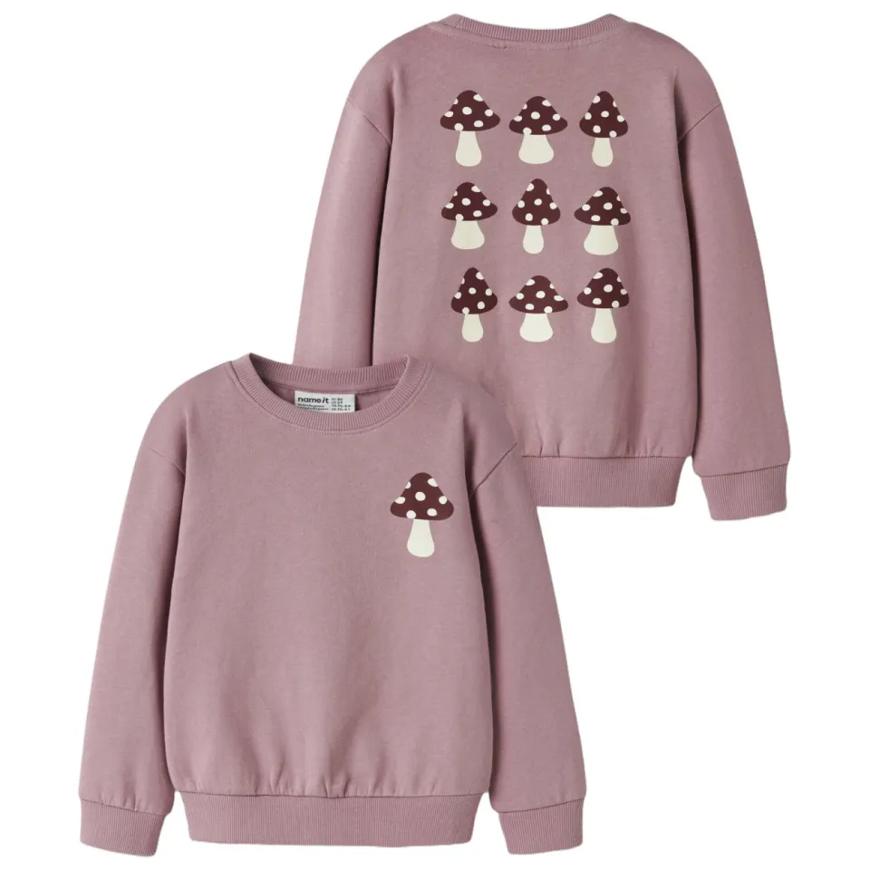 NAME IT MINI sweater met backprint - lila, foto 2
