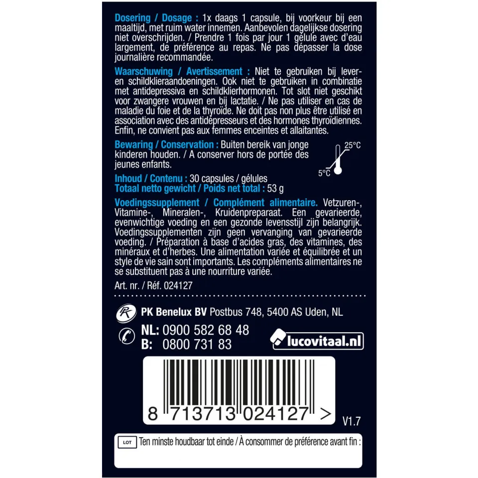 Lucovitaal Geheugen & Cognitie - 30 capsules, foto 2