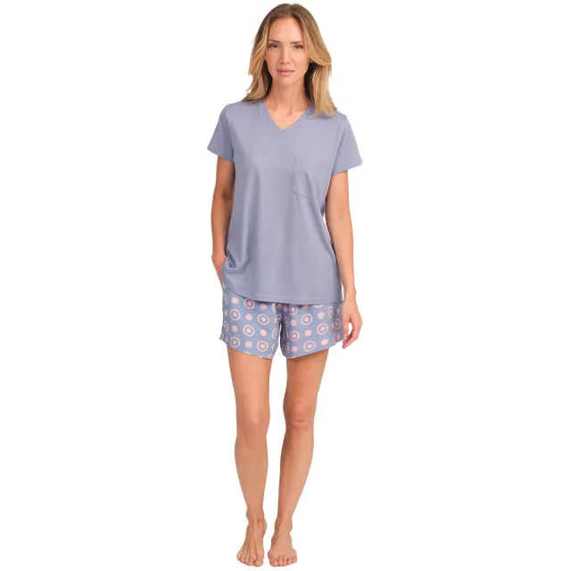 J&J Brothers JJBFH0600 pyjamaset grijs Blauw