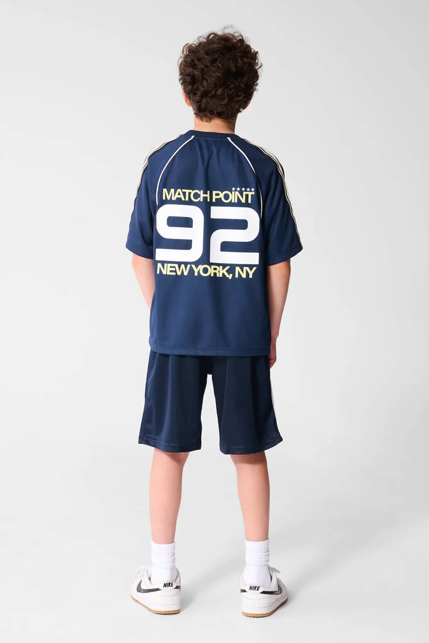 Shoeby T-shirt met backprint donkerblauw, foto 3