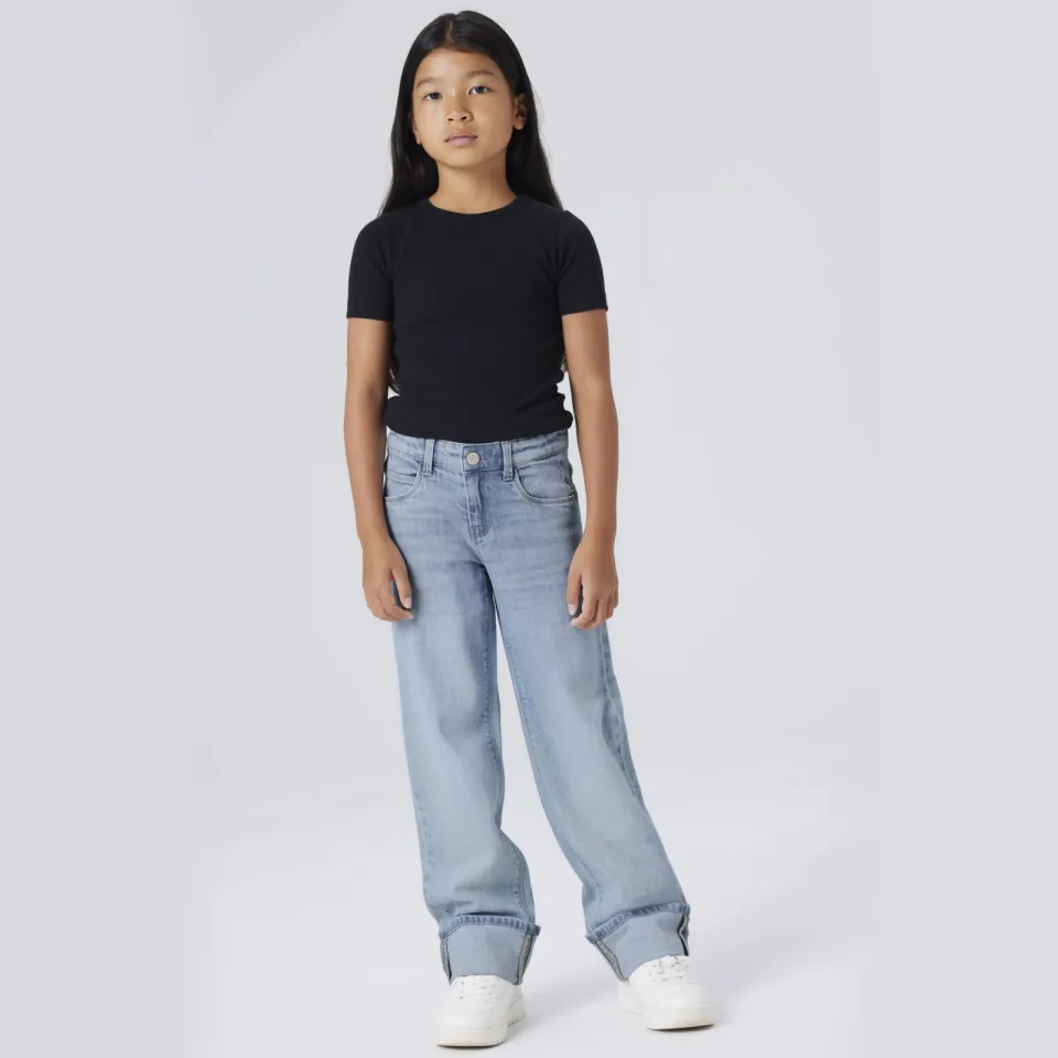 NAME IT KIDS straight leg jeans light blue denim