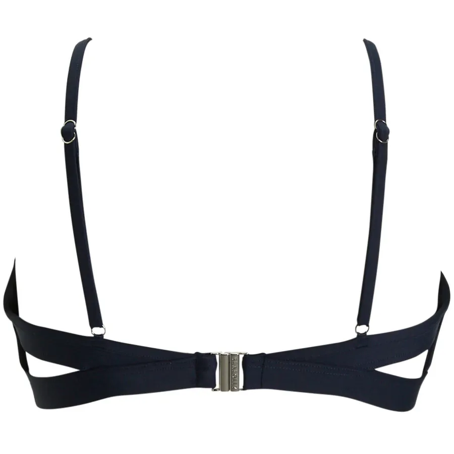 Seafolly Collective crop bikinitop donkerblauw blauw, foto 3
