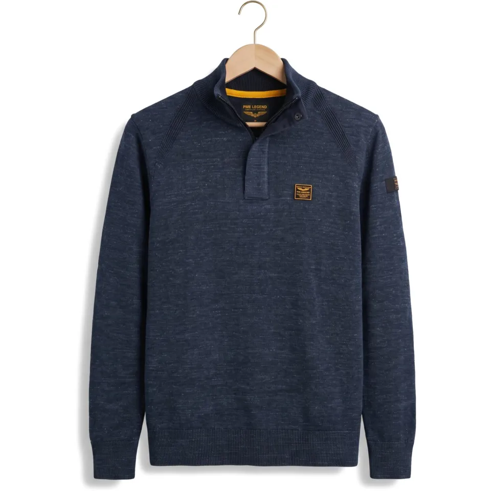 PME Legend katoenen regular fit gemêleerde trui - salute, foto 4
