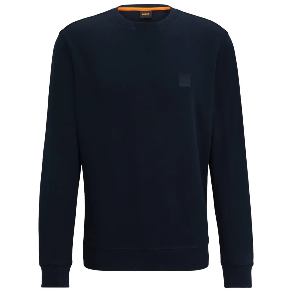 Boss sweater Westart met logo dark blue, foto 2