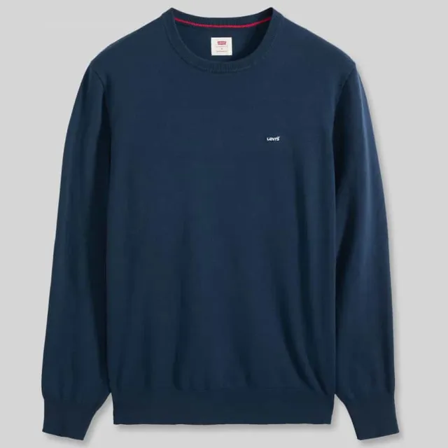 Levi's regular fit pullover van puur katoen Marineblauw