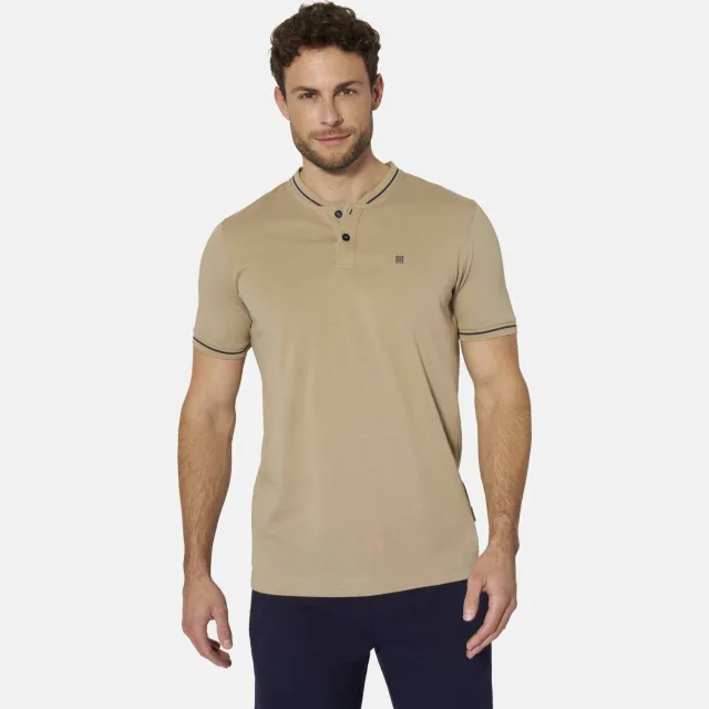 Babista regular fit polo +FIT Collectie Plus Size (set van 2) Beige/Donkerblauw