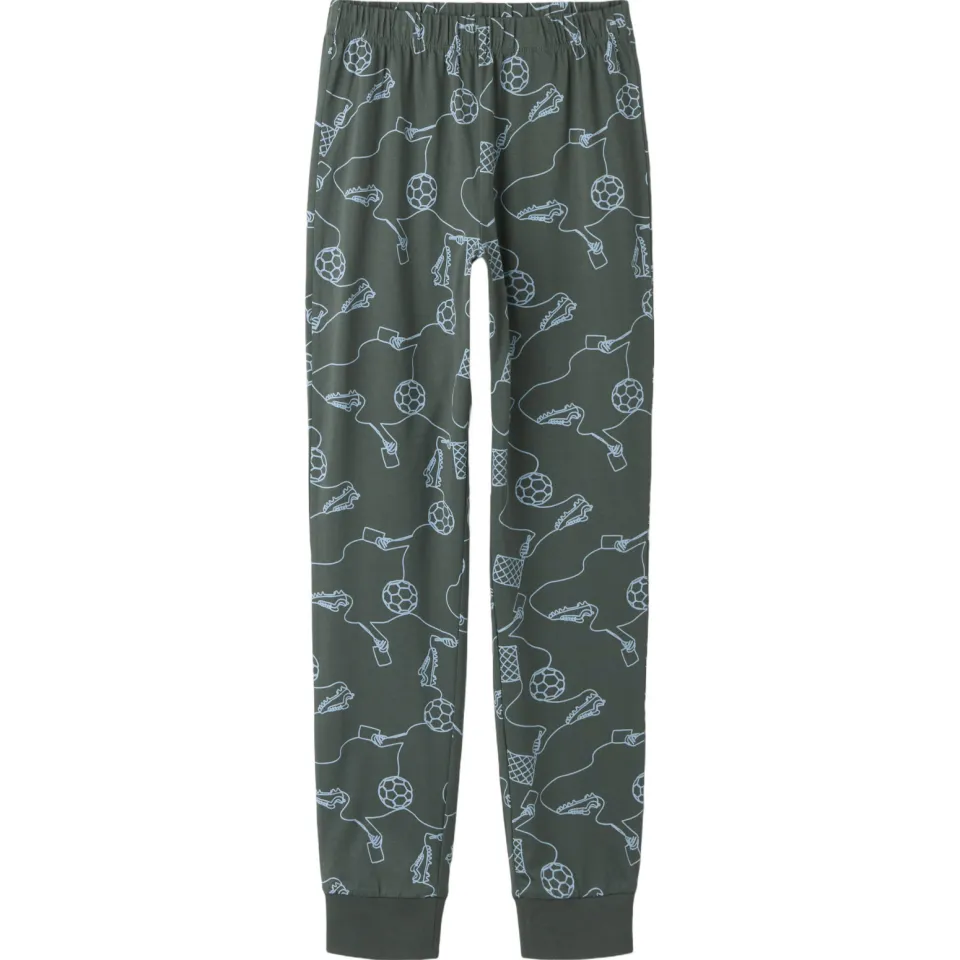 NAME IT Nacht Set pyjama grijsgroen, foto 3