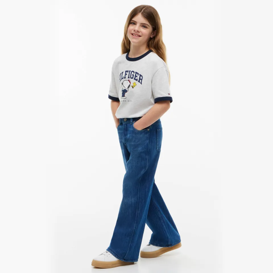 Tommy Hilfiger x Peanuts Snoopy t-shirt grijs melange, foto 3