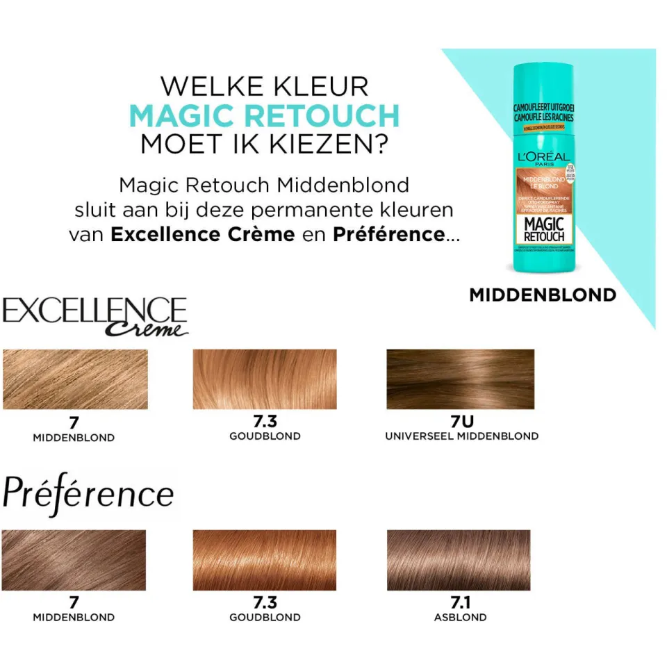 L'oréal Magic Retouch 5 uitgroeispray middenblond, foto 5