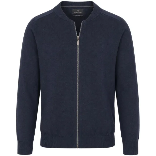 Casa Moda Vest Casamoda Vest Zip Navy blauw