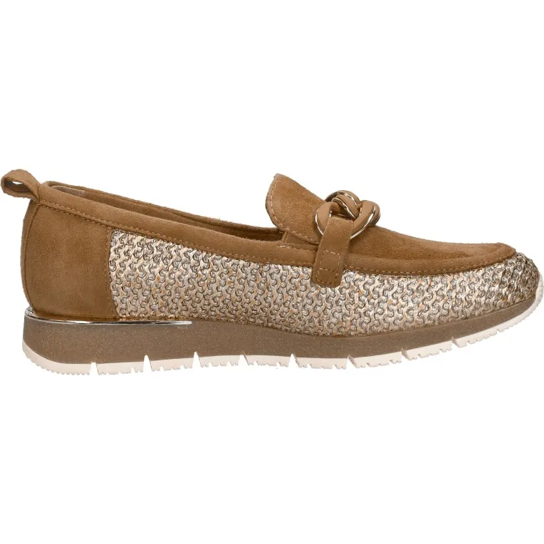 Tamaris Sportief instapper cognac