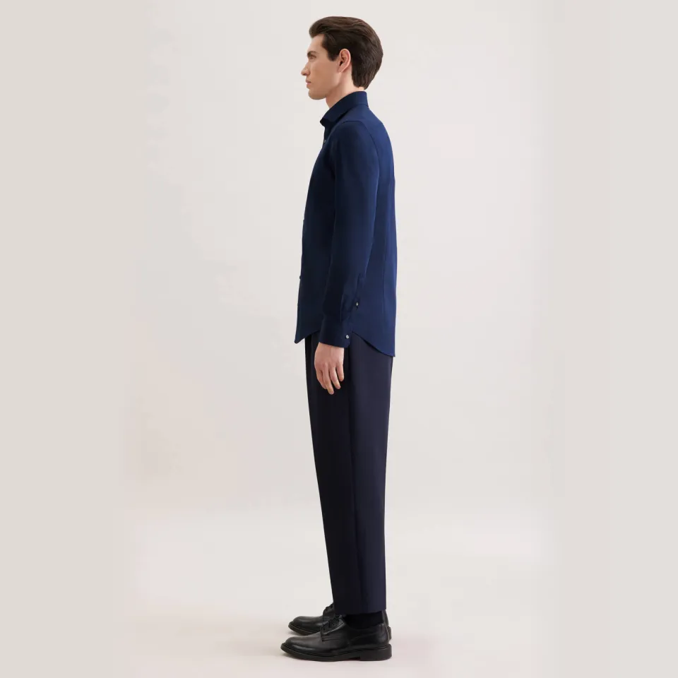 Seidensticker slim fit overhemd donkerblauw, foto 5