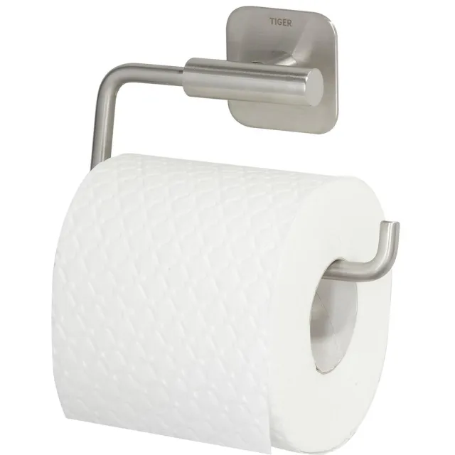 Tiger Colar toiletrolhouder geborsteld RVS