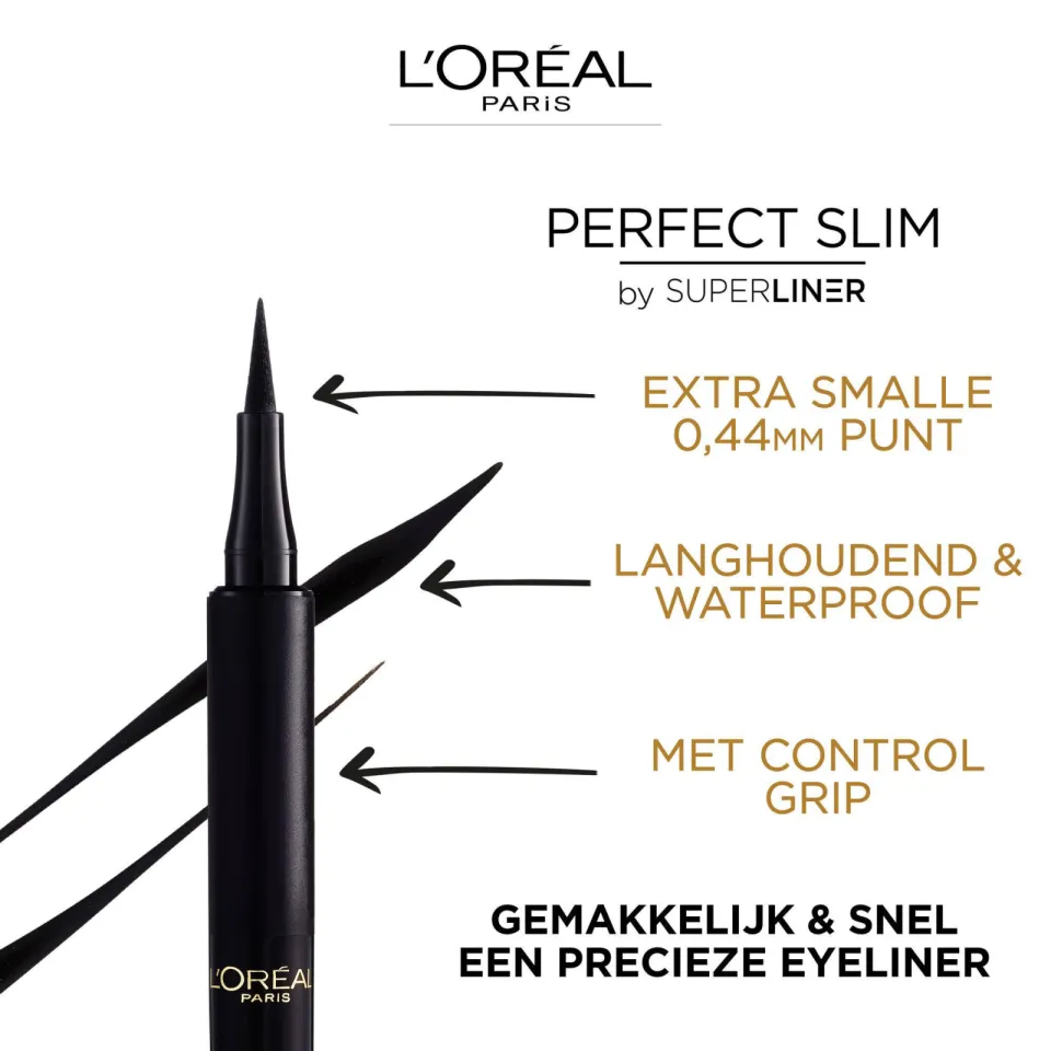 L'oréal Superliner Perfect Slim eyeliner 04 Navy blauw, foto 4