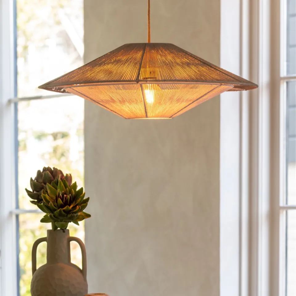 Good&Mojo hanglamp Lumbini Ø60 cm lichtgrijs grijs, foto 2