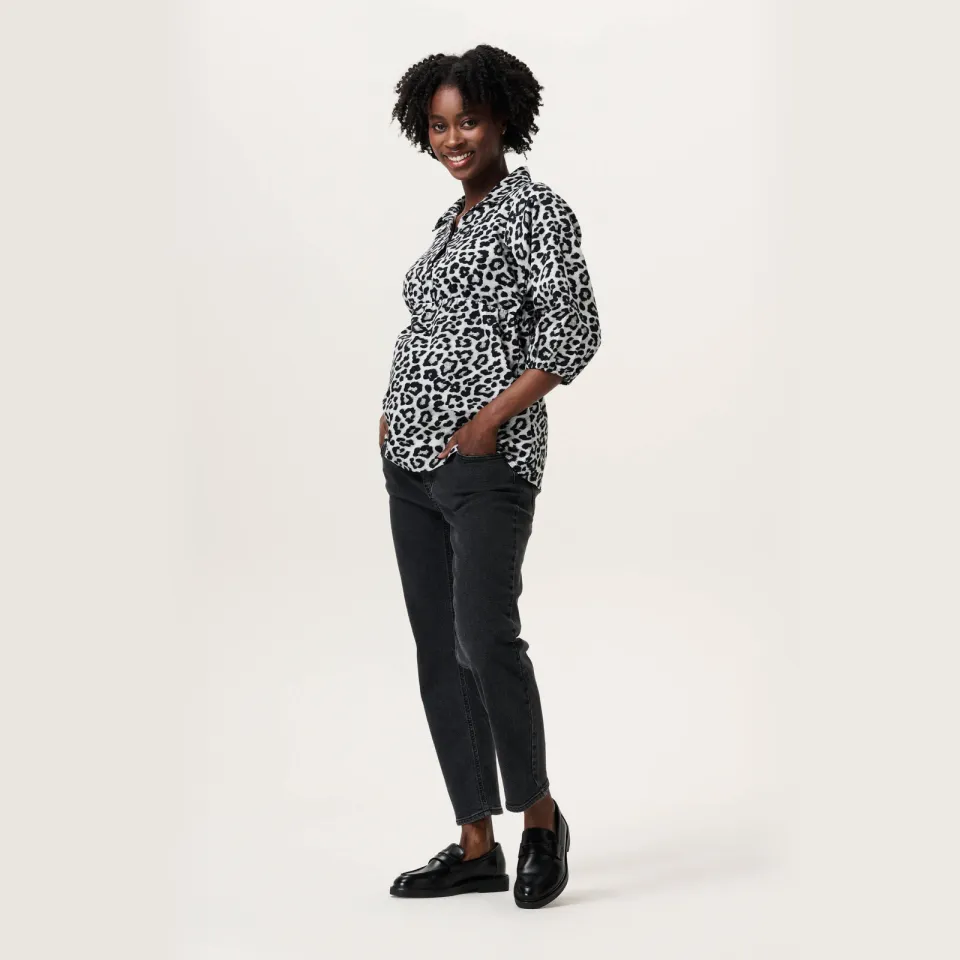 Noppies maternity blousetop panterprint grijs, foto 8