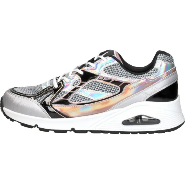 Skechers Uno Gen1 Platinum Flash lage sneaker zilver, foto 2