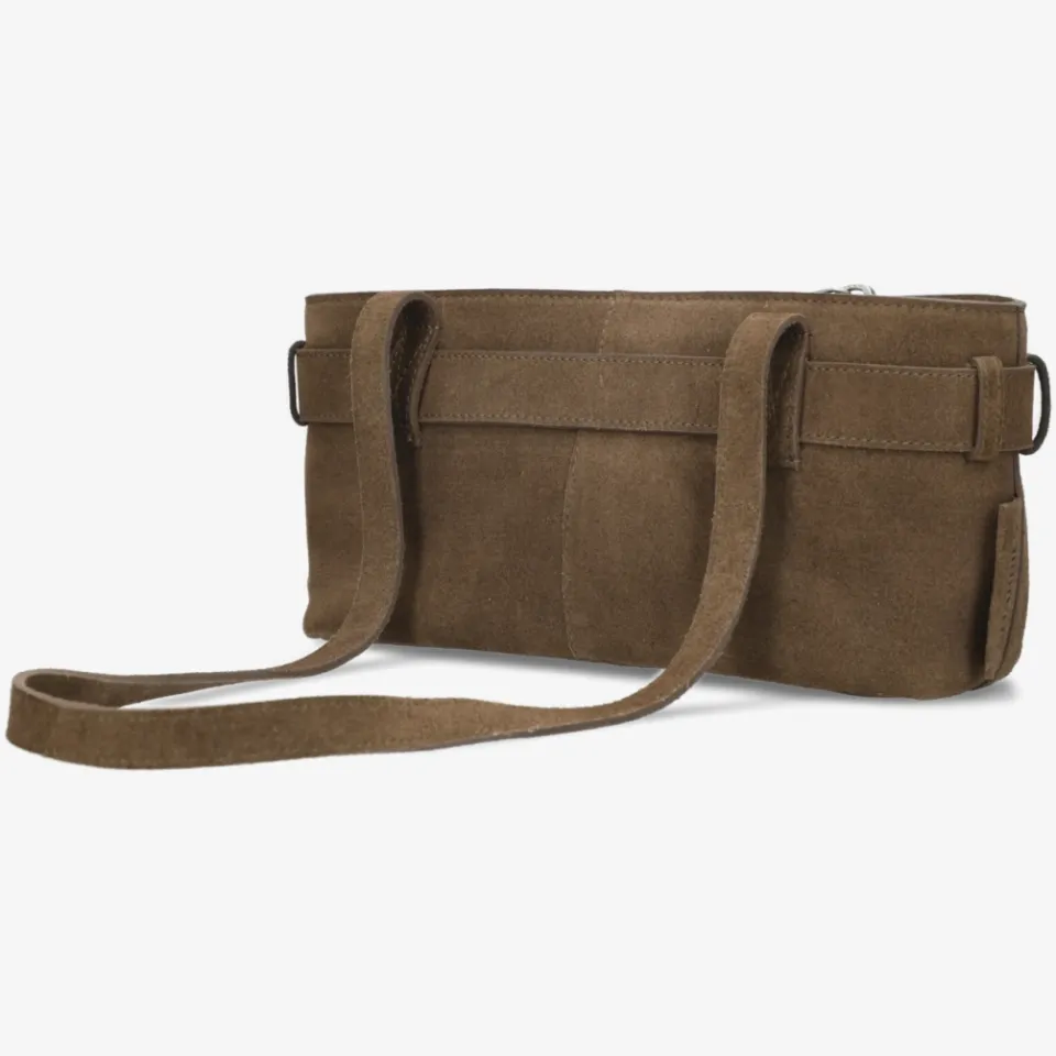 Shabbies Amsterdam OLLA Shoulderbag oiled suede Taupe, foto 5