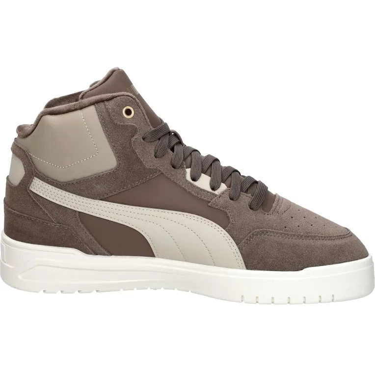 Puma Shuffle Downtown hoge sneaker bruin Middelbruin