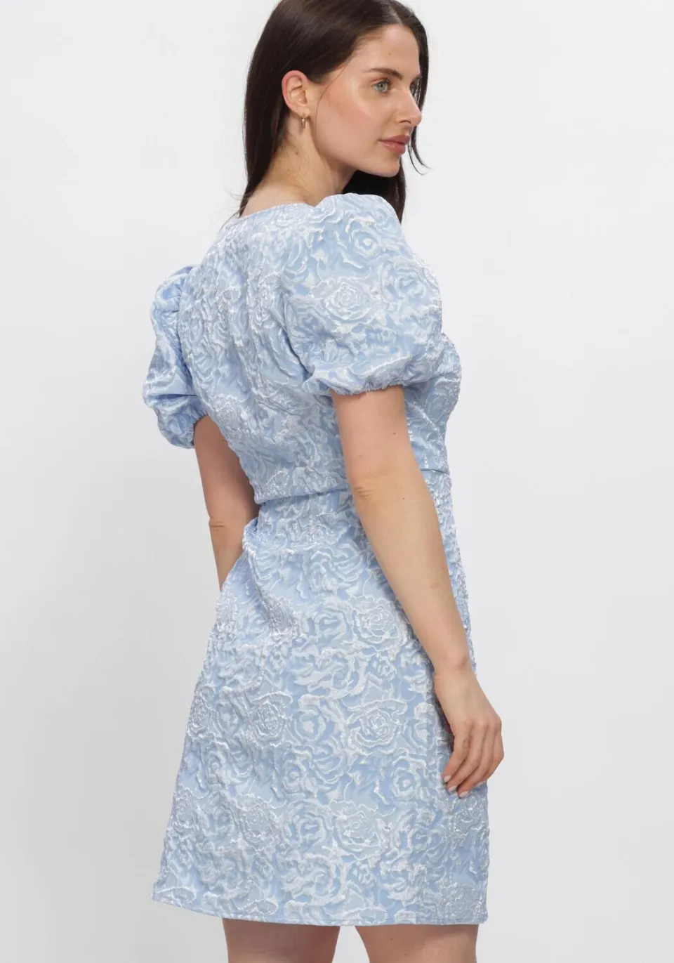 Y.A.S. YAS Dames Jurken Yascaro Ss Wrap Dress - Lichtblauw, foto 3