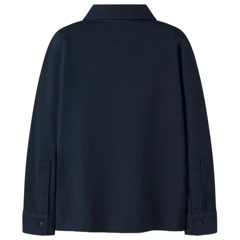 NAME IT MINI overhemd donkerblauw gebreid, foto 2