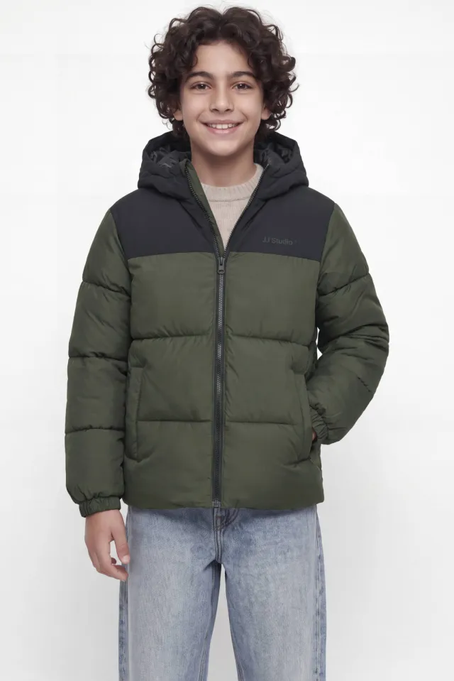Jack & Jones pufferjas groen zwart groen / zwart