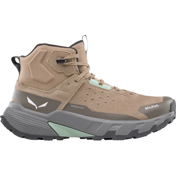 Salewa Women's Pedroc 2 Leather Mid PTX - Wandelschoenen, beige/grijs