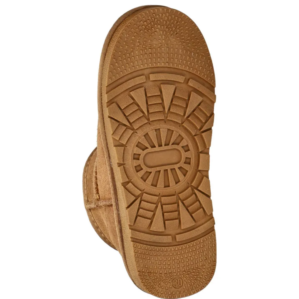 Nelson Kids gevoerde suède enkelboots cognac, foto 7
