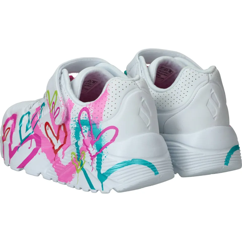 Skechers Uno Lite lage sneakers wit, foto 4