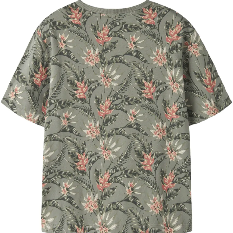 NAME IT KIDS gebloemde T-shirt groen, foto 2