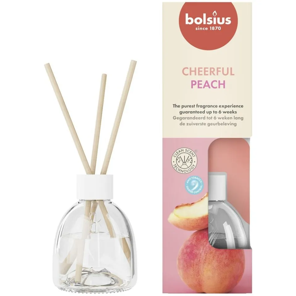 Bolsius True Scents peach geurdiffuser 60 ml