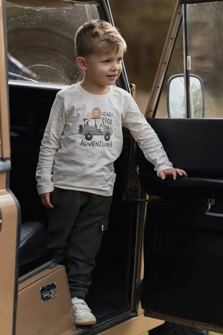Little Dutch longsleeve met print beige