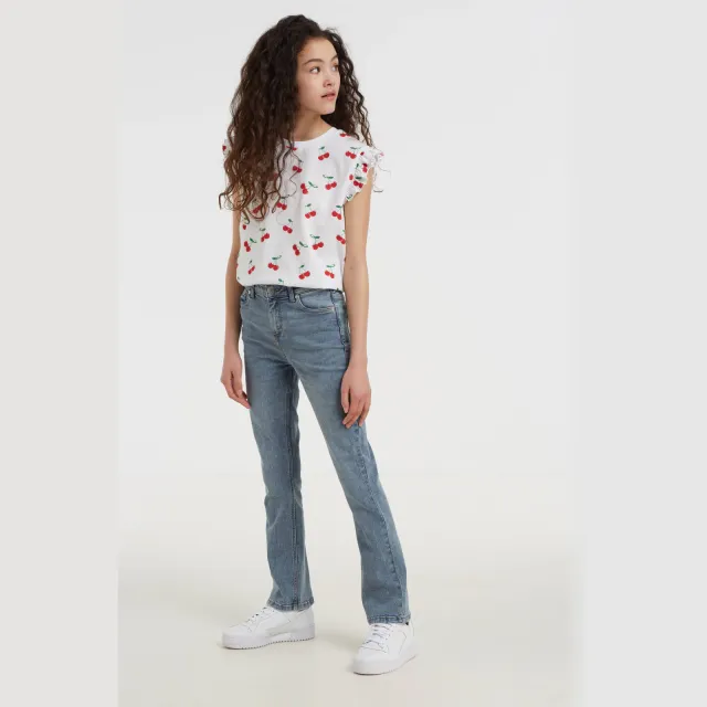 Anytime flared jeans blauw