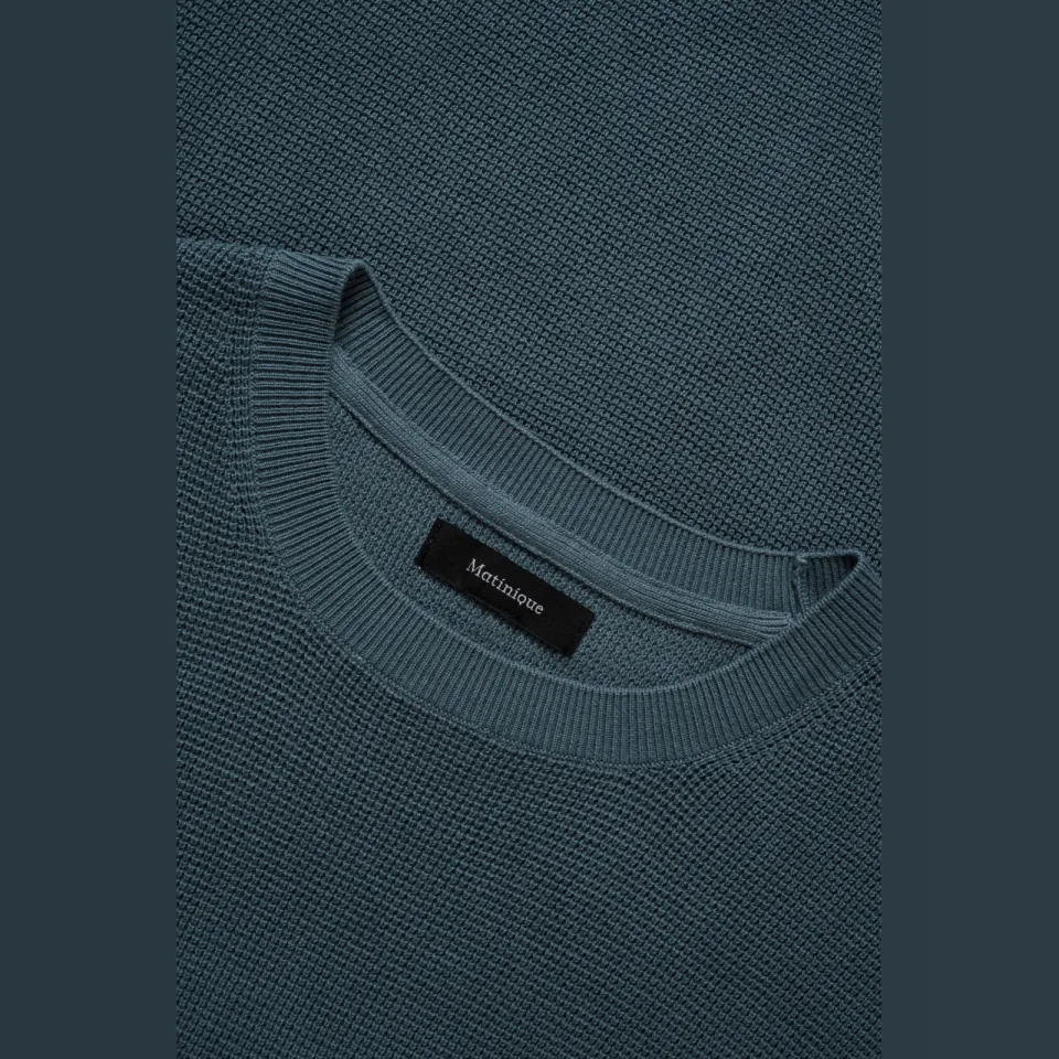 Matinique trui fijn gebreid blauw, foto 5