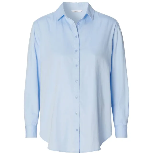 Noppies zwangerschaps- en voedingsblouse lichtblauw