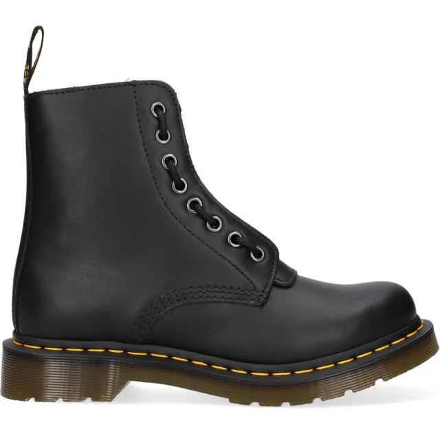 Dr. Martens 1460 Pascal Front Zip enkellaarsjes zwart, foto 2