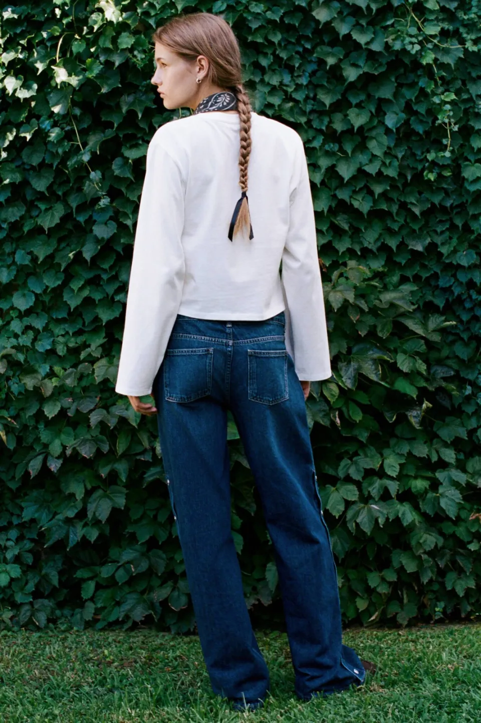 Mango TEEN wide leg jeans - dark blue denim, foto 4