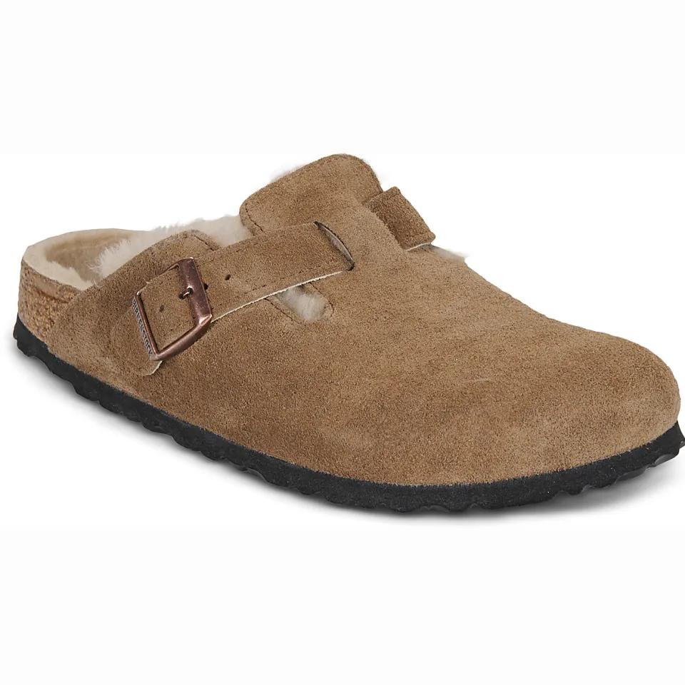 Birkenstock Dames Instappers Boston Shear Sue - Camel, foto 2