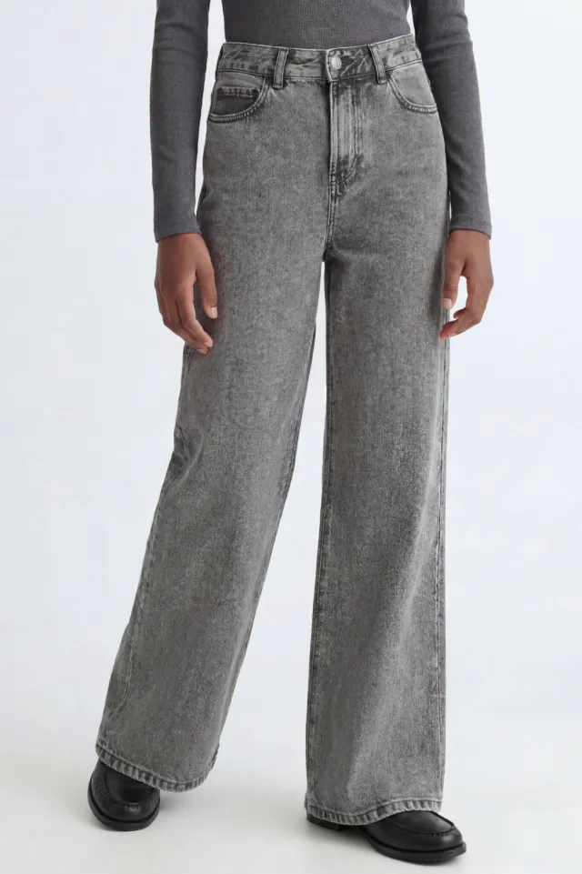 JJXX GIRL JXTOKYO wide leg jeans - grijs, foto 3