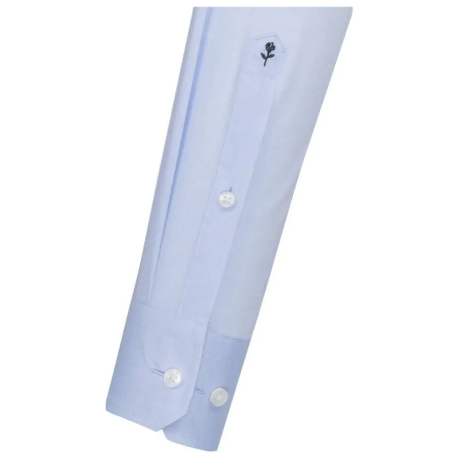 Seidensticker slim fit overhemd lichtblauw middelmatig blauw, foto 4