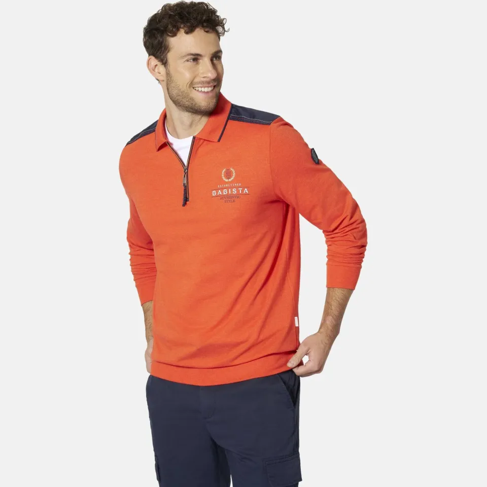 Babista regular fit polo Plus Size met print - koraalrood, foto 5