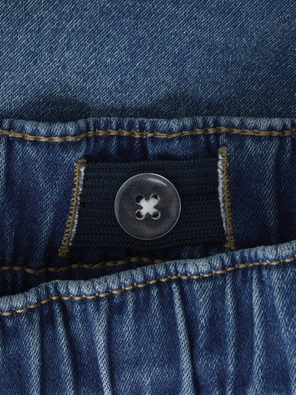 NAME IT Ryan jogger denim L jeansshort donkerblauw, foto 7