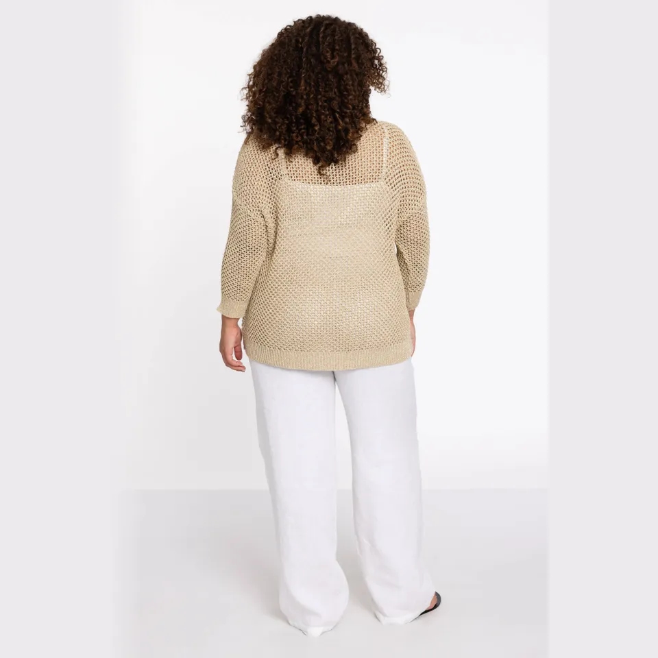 Yoek top goud met lurex, foto 3
