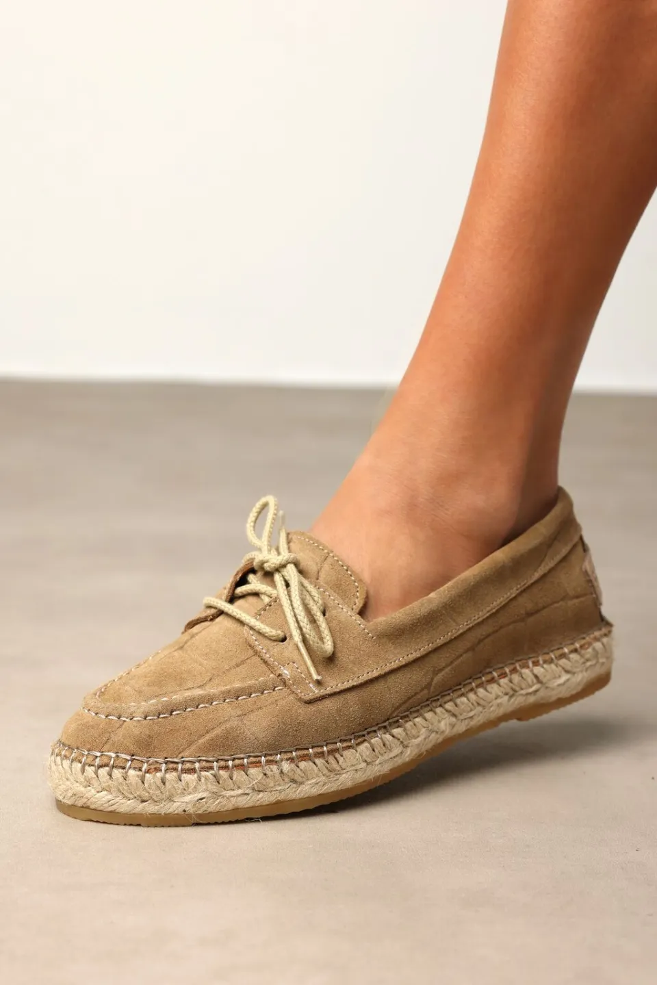 Shabbies Amsterdam Elche Cruise espadrille Suède Zand, foto 7