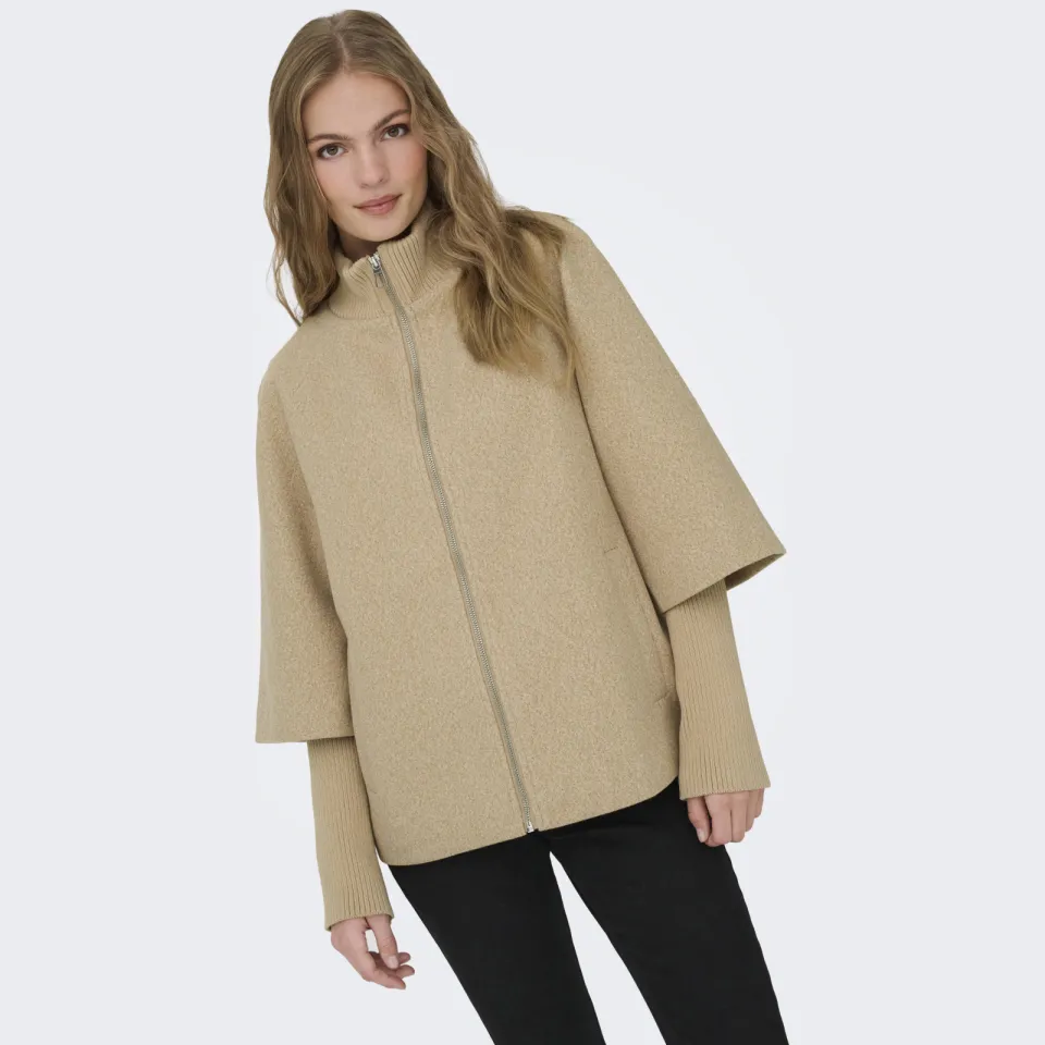 JDY Memory korte jas beige, foto 7