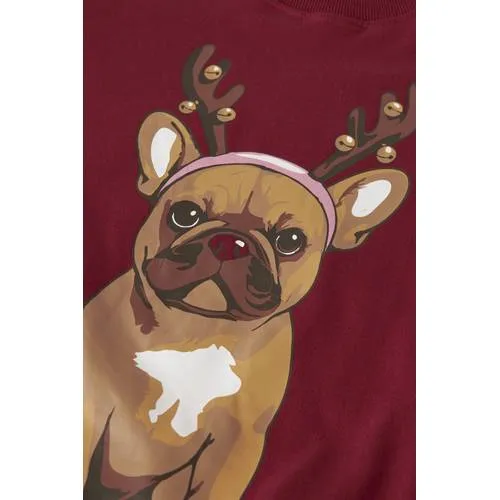 NAME IT KIDS sweater met print - donkerrood, foto 3