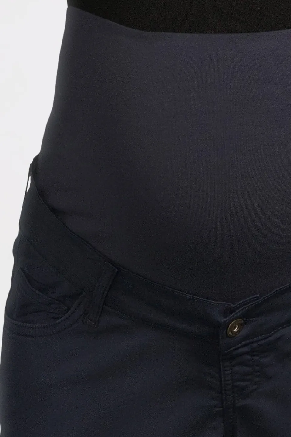 LOVE2WAIT wide leg zwangerschapsbroek donkerblauw, foto 4
